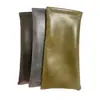 Fabricante Personalizado Color Puro Portátil Cuero Cubierta Protectora para Gafas Bolsa para Gafas y Cosméticos Estudiante Bolsa para Gafas y Cosméticos Mayoreo