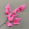 Simulación de Boda Serie Rojo Rosa Decoración de Banquete de Boda de Nicho Rosa Rosa Fila de Flores para Cabecera de Cama Diseño de Decoración del Hogar Flores Artificiales