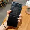 Adequado para Samsung Zflip6 Celebridade da Internet Marca da Moda Fivela de Anel Zflip3 Japonês e Coreano Fosco F -7009.999999999% de desconto Tela Empilhada Capa de Celular 7