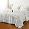 Amazon Transfronteiriça Estilo Simples Cor Sólida Fibra de Bambu Impressão e Tingimento Ativos Peça Única Uso Doméstico Sensação de Frescor Bom Toque no Corpo Verão Capa de Edredom Simples