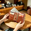 Cartera de Clip Corta Retro de Nuevo Estilo para Mujer Zhengnan Transfronteriza, Billetera para Monedas de Estudiante, Bolso de Mano de Moda