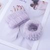 Atacado Tiara Fofa de Flanela com Orelhas de Coelho de Pelúcia Antiderrapante para Meninas Lavarem o Rosto, Maquilharem-se e Aplicarem Máscara Facial