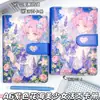 Mar de Flores Moradas Chica Hermosa Planificador A6 Alta Calidad Diario de Anime Cuaderno de Cierre Magnético de Cuero Cuaderno de Chica Hermosa