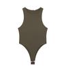 Hh8883Wi Amazon Verão Roupa Europeia e Americana Mais Fácil de Combinar Cor Sólida Gola Halter Sem Mangas Tricotado Macacão Slim