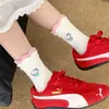Calcetines Largos de Encaje Estilo Japonés Caricatura Dulce Primavera y Verano Calcetines Blancos Finos Hasta la Rodilla para Mujer Calcetines de Media Pantorrilla Girly Gato Kt