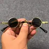 Gafas Ultra Pequeñas Retro Mini Redondas Gafas Traidoras Japonesas República de China Divertidas Hip Hop Estilo Hong Kong Gafas de Sol