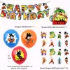Dragon Ball Dragon Bal l Festa Temática Rei Macaco Fundo Toalha de Mesa Prato de Jantar Bandeira Balão Conjunto de Decoração
