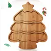 Bandeja de Madeira Maciça Bandeja de Doces de Natal Lanche Sobremesa Bandeja de Madeira Criativa para Casa Bandeja de Animais