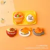Acessórios de Brinquedo de Comida Desenho Animado de Resina DIY Cola de Creme Adesivos para Capa de Celular Sobremesa Realista Pão Adornos Decorativos Fofos