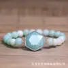 Pulsera de Piedra Natural Colorida con Forma de Estrella de Seis Puntas y Cordón Elástico, Popular en Europa y América, Pulsera Bohemia Hecha a Mano al por Mayor
