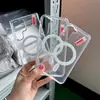 Succión Magnética Magsafe es Adecuado para Samsung S25 Funda Transparente de Acrílico para Teléfono Móvil Anti-Caída S22Ultra Agujero Grande Cubierta Protectora