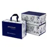 Caja de Regalo Plegable de Cartón Gris Transfronteriza con Cierre Magnético, Embalaje de Caja Magnética Portátil