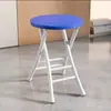 Sillas plegables al por mayor con respaldo, sillas de comedor para el hogar, sillas portátiles para dormitorios universitarios, taburetes redondos plegables de ocio para balcón