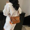2025 Nueva Bolsa Pequeña Senmeng Bolso de Mujer Moda Pony Boston Almohada Bolso Piel Suave Elegante Bolso de Hombro Cruzado
