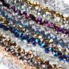 Acessórios de cabelo atacado novo borda de conta de cristal furo na conta quadrada acessórios para joias diy pulseira de contas soltas acessórios para brincos