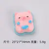 Cerdo Lindo Pequeño Pan Comida Juguete Hecho a Mano DIY Pegamento de Crema Funda de Teléfono Tocado Pasador de Pelo Accesorios Piezas de Resina Venta al por Mayor