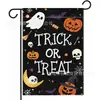 2026 Bandera de Jardín de Halloween Nueva Producto Transfronterizo Más Vendido Serie Cuervo Fantasma Calabaza Bandera Decorativa para Patio Jardín