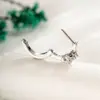Nuevos Pendientes Henson de Acero de Titanio 316L con Estrella de Cinco Puntas y Ocho Corazones y Flechas Circonitas Pines Rectos para Piercing de Oreja, Aros de Oreja y Clips de Oreja