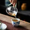 Taza cilíndrica Antique Xi para cejas superiores, taza grande de Maestro, taza de té de cerámica, juego de té kung fu, taza de té de gran capacidad, taza individual