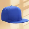 Chapéus de Hip-Hop Europeus e Americanos Personalizados com Bordado de Logo, Chapéus da Moda com Aba Reta para Homens e Mulheres, Chapéus Tendência de Cor Pura para Cabeças Grandes, Processamento com Combinação de Cores