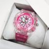 Reloj para Niños Gato de Dibujos Animados Luz Colorida Puntero Luminoso Estudiante de Alfabetización Impermeable Deportivo Cuarzo Venta al por Mayor