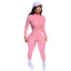 Yd8524-E5 No Reembolsable y No Intercambiable Ropa Europea y Americana para Mujer Raya Vertical Casual Mono de Color Sólido