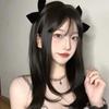 Peluca para Niñas con Cabello Corto, Diadema Natural de Cabeza Completa, Cabello Largo que Reduce la Edad, Adecuada para Caras Redondas, Peluca Dulce Dominante Hecha en Yiwu