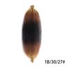 Peluca Afelpada de Oruga Trenzada a Mano Africana Elástica Afro Twist Cabello Largo Rizado Sintético Peluca de Ganchillo