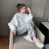 Nuevo traje deportivo para mujer primavera/otoño/invierno Sudeste Asiático transfronterizo nuevo suéter arcoíris holgado pantalones harén conjunto de dos piezas
