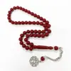 Nuevo Pulsera Tejida a Mano Transfronteriza con 51 Cuentas, Cuentas de Oración de Resina Pura de 10*10mm, Pulsera de Cuentas de Oración Saudí