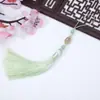Gota de Agua Diamante Borla Larga Hielo Prensado Seda Hielo DIY Hecho a Mano Colgante Borla Accesorios Antigua Dinastía Han Colgante para Abanico Venta al por Mayor