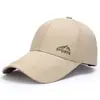 Chapéus de Sol Esportivos ao Ar Livre da Moda para Primavera e Verão para Homens e Mulheres, Bonés de Baseball Pretos, Bonés Versáteis da Moda