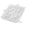 Molde de Silicone para Chaveiro Pingente de Areia Movediça Coração Pata de Gato Celular Gesso Resina Cristal DIY