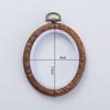 Estilo Retro Decorativo Imitação de Madeira Bordado Stretch Redondo 8cm Bordado Stretch DIY Bordado Ponto Cruz Artesanal Auxiliar Venda Direta de Fábrica