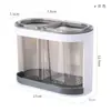 Balde para Armazenamento de Talheres de Cozinha Porta-Canetas de Mesa Organizador de Papelaria Caixa de Armazenamento de Ferramentas de Maquiagem Escorredor de Colheres e Hashis Porta-Hashis
