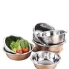 Bacia de Aço Inoxidável 304 de Grau Alimentício, Aprofundada e Espessa, Bacia para Lavar Legumes na Cozinha, Bacia Doméstica para Misturar Massa, Bacia Grande e Extra Grande