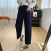 Calças harém são um tesouro de conforto! Jeans de cintura alta, que cobrem o quadril, afunilados e emagrecedores para mulheres, calças de outono, calças harém cenoura, calças de vovó