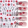Adesivos de Unha Novos Transfronteiriços Estilo Francês Sexy Flores Padrão Zebra Preto e Branco Adesivos Adesivos de Manicure
