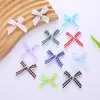Renda Xadrez Colorida de 1cm de Largura Laço DIY Grampo de Cabelo Feito à Mão Florzinha Sapatos Meias Acessórios de Vestuário