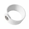 Anillo de almacenamiento de botón a presión de cuero PU para bufandas, corbatas, diademas y accesorios, organizador de cajones con anillo de hebilla de cuero