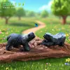Micro Paisagem Realista Texugo Animal Figura Decoração Acessórios DIY para Jardinagem Paisagismo Ornamento Pequeno para Desktop Carro
