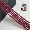 Venta al por mayor calcedonia roja faceta semiacabado cadena larga pulsera diy cadena clavicular calcedonia roja faceta cuentas sueltas cuentas de accesorios