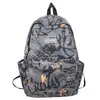 Mochila Nueva Estilo para Estudiantes de Secundaria y Preparatoria Moda Graffiti Campus Viajes de Ocio Gran Capacidad Bolsa Escolar Venta al por Mayor