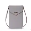 Nueva bolsa para teléfono móvil mujer moda mini estudiante femenina estilo coreano monedero versátil bolsa pequeña con pantalla táctil transparente bolsa cruzada