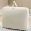 Saco de armazenamento de colcha Saco de armazenamento de jaqueta de plumas Roupas Saco de armazenamento de colcha de algodão comprimido para uso doméstico Grande capacidade Saco de embalagem para mudança
