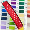 1.5cm Hilo Punto Estampado Lunares Lazo DIY Cinta Empaque Caja de Regalo Lazo Pasador Accesorios para el Cabello Accesorios