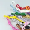 Llavero de Cuerda Trenzada de Cuero PU Avanzado Colgante Creativo Versátil para Bolsa Accesorios de Colgante de Cadena Tejidos a Mano DIY