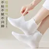 Calcetines de algodón finos de verano para mujer con bordes de volantes, calcetines blancos de encaje hasta la pantorrilla, calcetines sin costuras de primavera-verano para maternidad