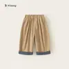Ropa Infantil You Bao Pantalones para Niños Otoño Nuevo Cuadros Patchwork Pantalones Rectos para Bebé Pantalones Casuales para Niños Pantalones para Niñas