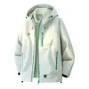 Estilo Pareja para Hombre y Mujer 2026 Otoño/Invierno Chaqueta de Trekking Tres en Uno Desmontable Estilo Coreano de Moda Moda Casual Ropa de Abrigo Versátil